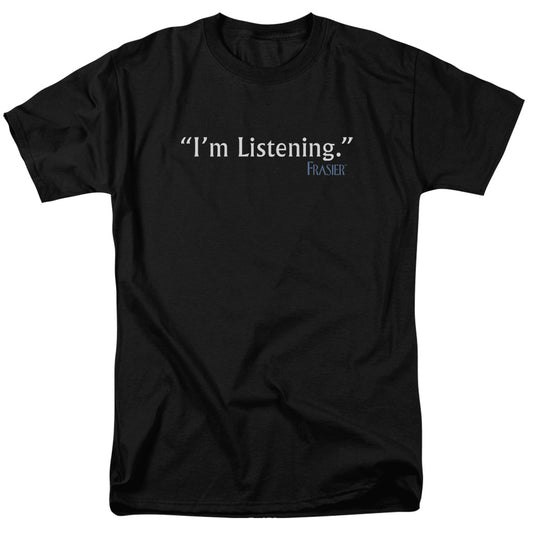 Frasier™ TV Show Series Shirt - Officially Licensed - I'm Listening - Adult Unisex Short Sleeve T-Shirt
