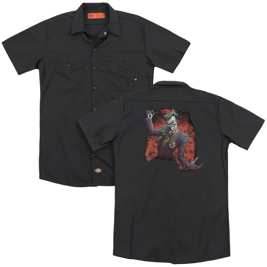 Batman - Joker's Ave - Adult Short Sleeve Work Shirt - Dickies Brand