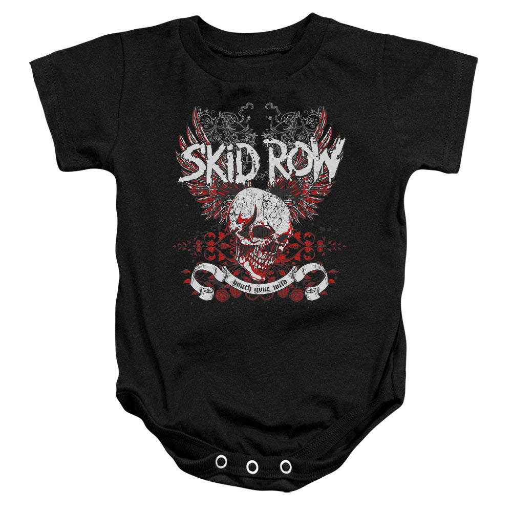 Skid Row - Baby Onesie - Winged Skull - Infant Snapsuit, Baby Bodysuit, Baby Boy, Baby Girl Clothes Gift, Heavy Metal
