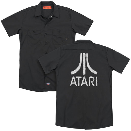 Atari - Rough Logo - Adult Short Sleeve Work Shirt - Dickies Brand