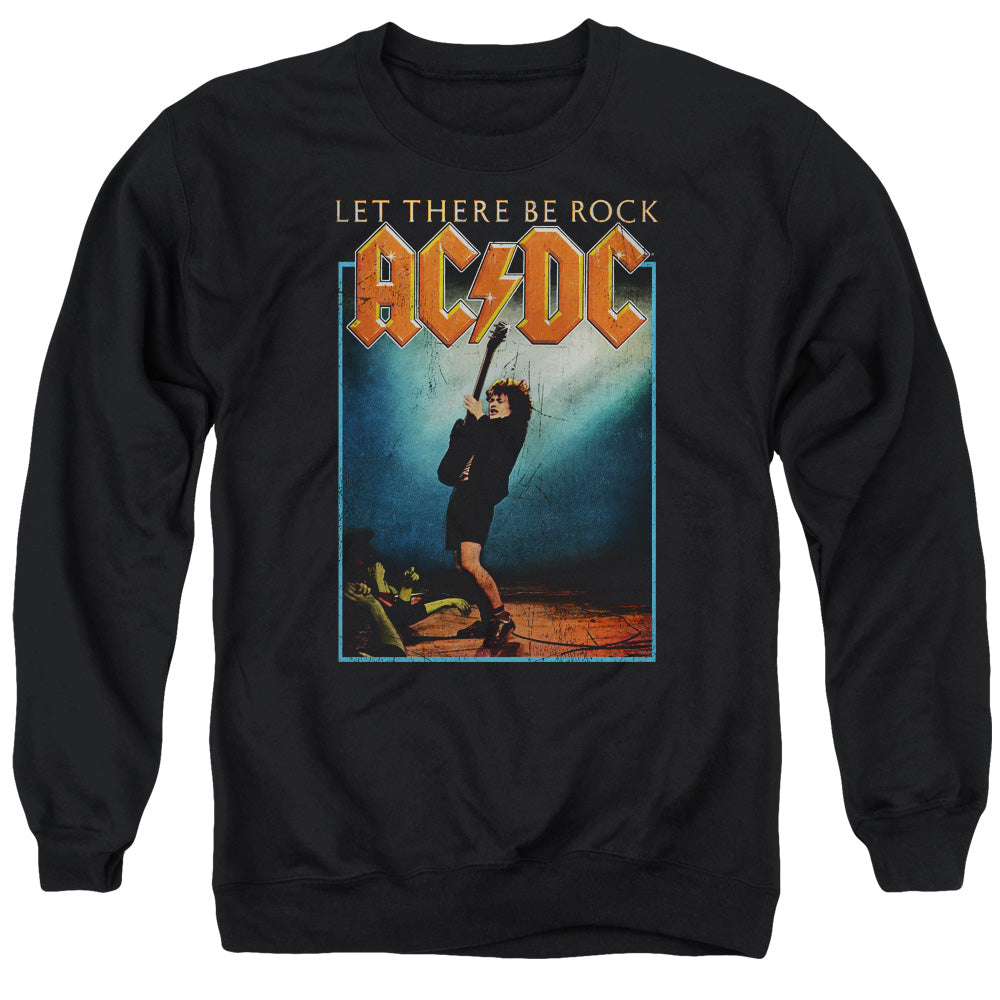 Acdc - Let There Be Rock Adult Crewneck Sweatshirt - Forces Of Mankind