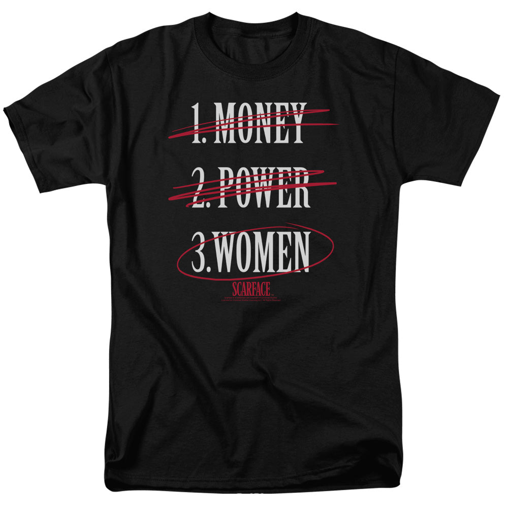 Scarface™ Crime Movie Shirt - Money Power Women - Officially Licensed - Adult Unisex Short Sleeve T-Shirt