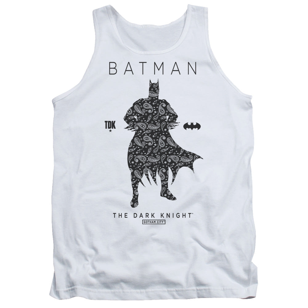 Batman - Paislety Silhouette Adult Tank - Forces Of Mankind