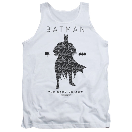 Batman - Paislety Silhouette Adult Tank - Forces Of Mankind