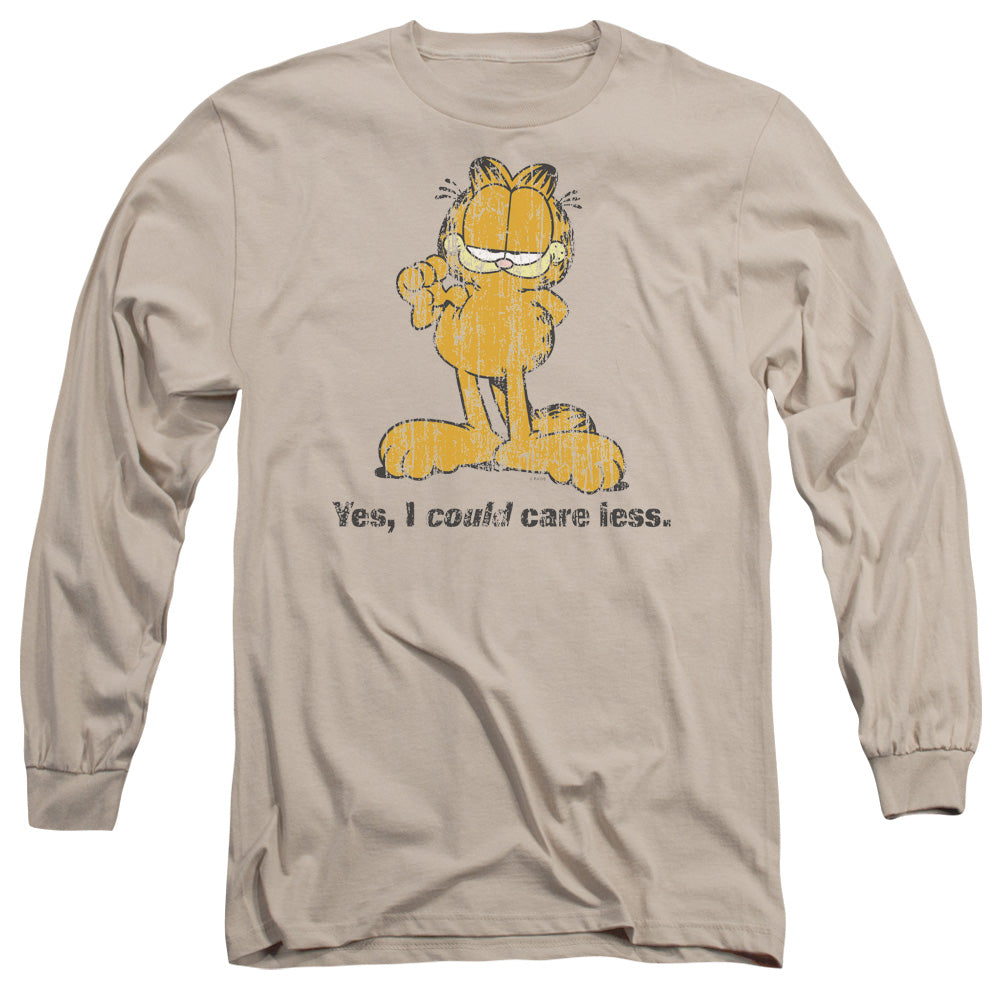 Garfield™ Long Sleeve Shirt - Yes I Could Care Less - Officially Licensed - Unisex Adult Long Sleeve T-Shirt
