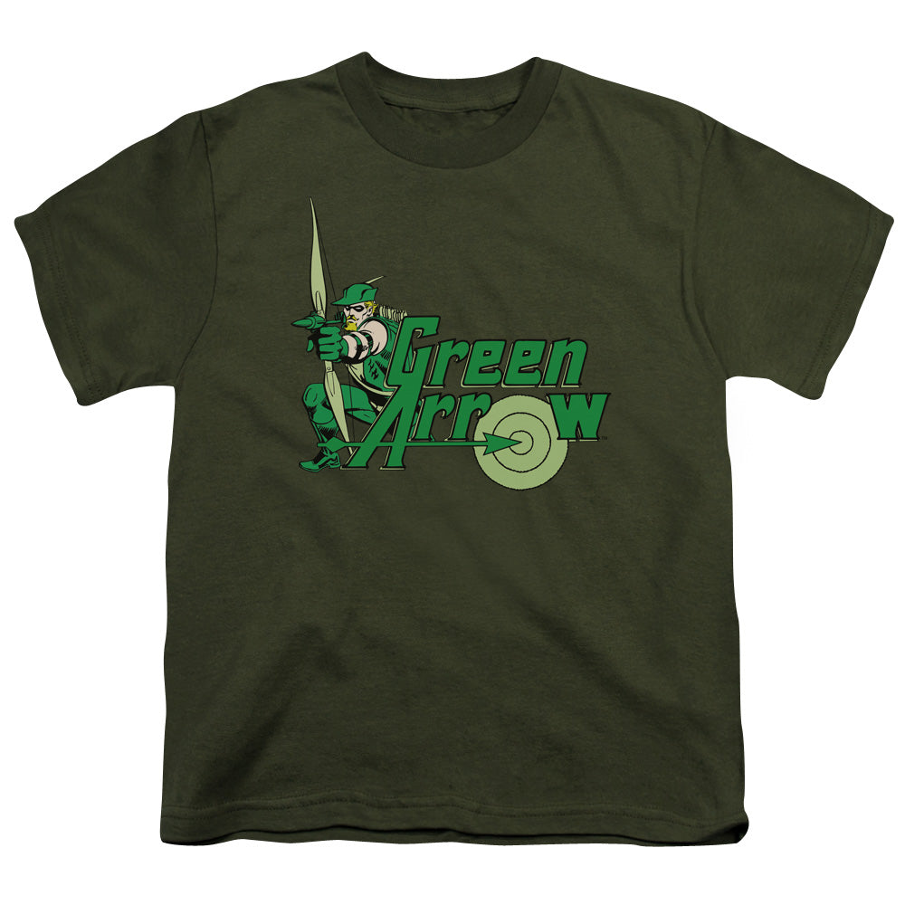Green Arrow - Youth Kids T-Shirt (Ages 7+) - Short Sleeve Youth T Shirt - Officially Licensed - S M L XL