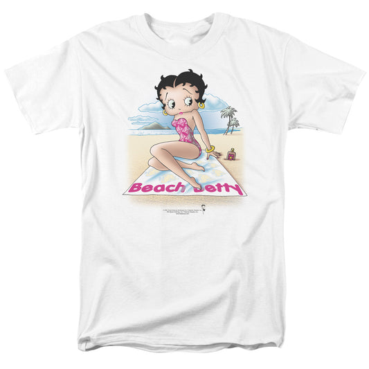 Betty Boop™ Shirt - Officially Licensed - Beach Betty - Adult Unisex Short Sleeve T-Shirt