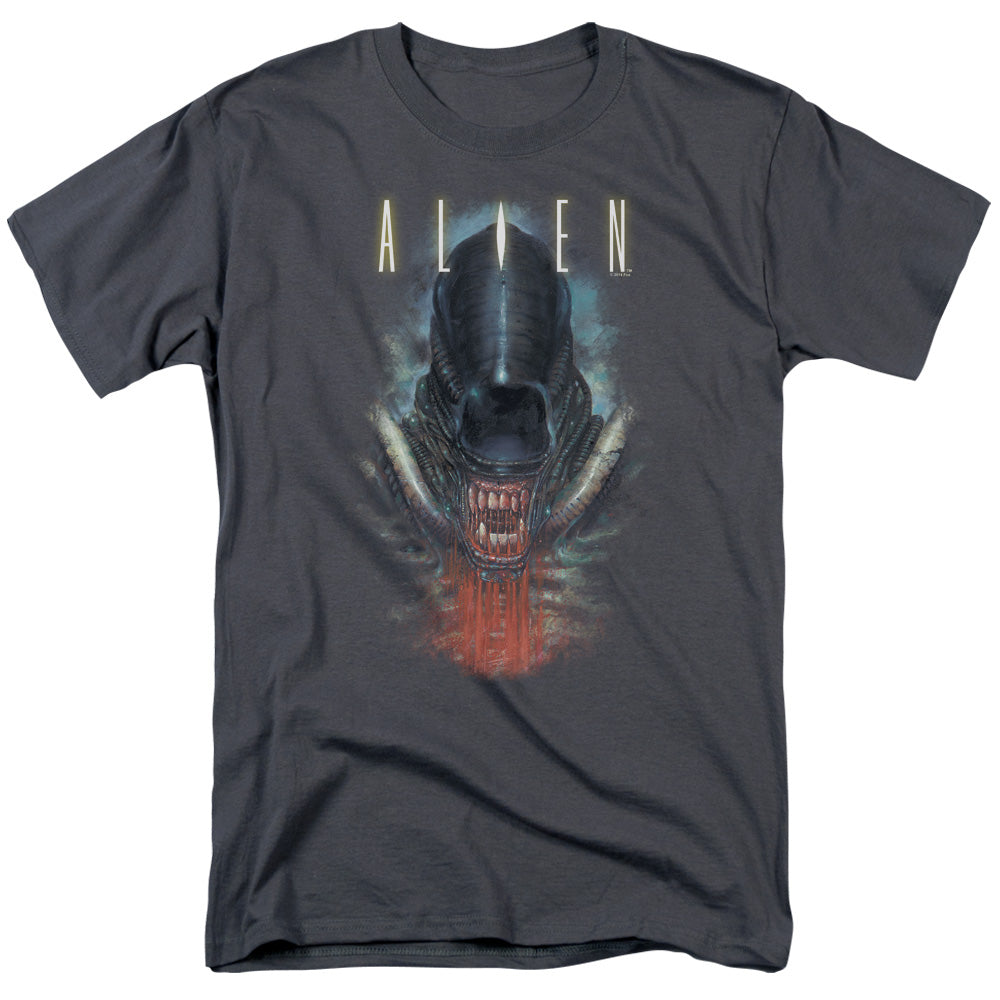 Alien™ Movie Shirt - Officially Licensed - Adult Unisex Short Sleeve T-Shirt - Alien Vs Predator, Xenomorph, Horror - Bloody Jaw