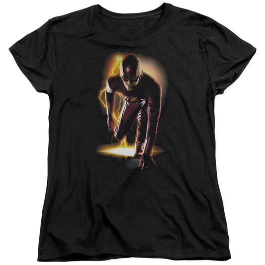 The Flash™ - Women's Tee - Short Sleeve Women's T-Shirt - Loose Fit - Ready - Star Labs, Lightning - Officially Licensed