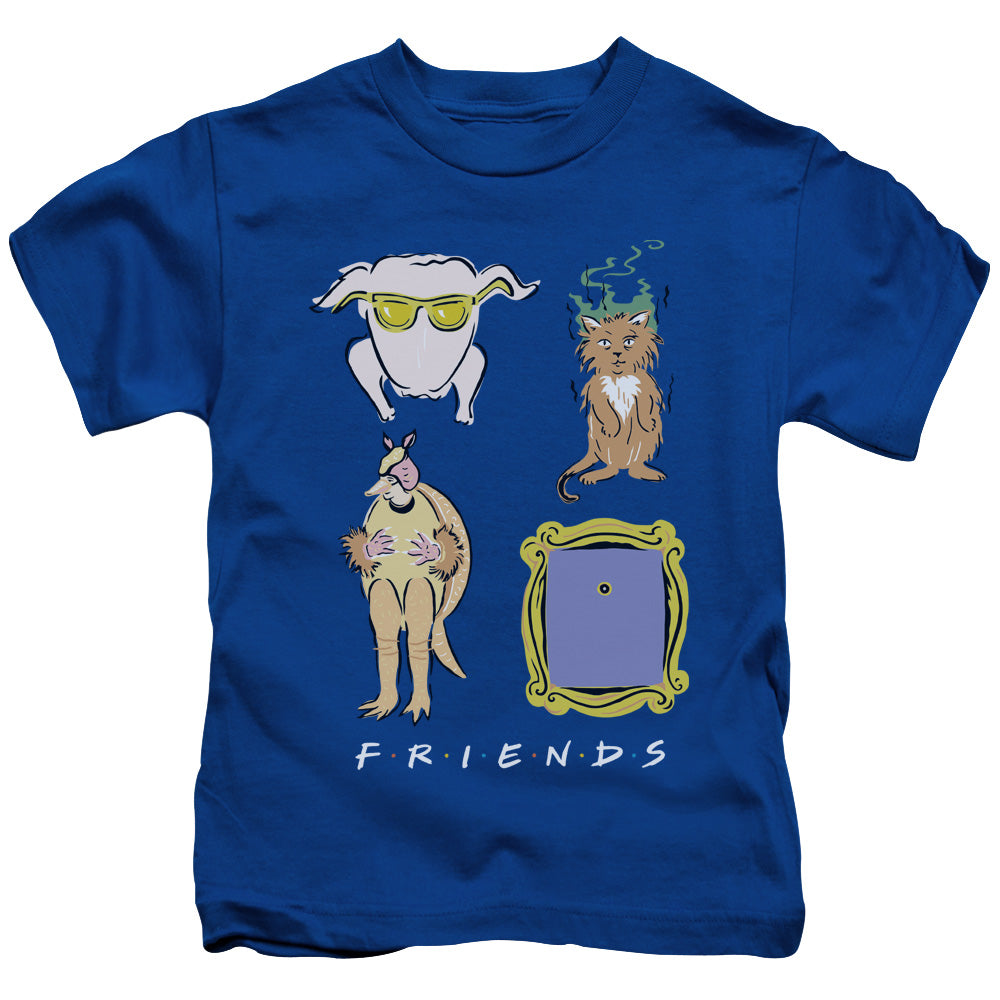 Friends™ - Kids T-Shirt (Ages 4-7) - Symbols - Officially Licensed - Short Sleeve Juvenile Kids T Shirt - Size 4 5 6 7
