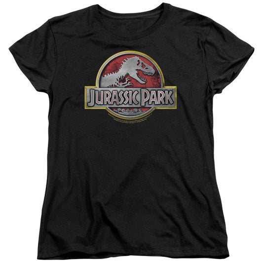 Jurassic Park - Logo Short Sleeve Women's Tee - Forces Of Mankind
