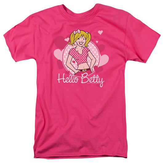 Archie Comics™ Betty Shirt - Officially Licensed - Adult Unisex Short Sleeve T-Shirt - Hello Betty