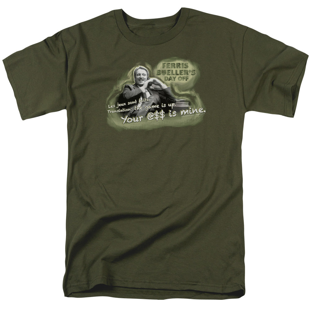 Ferris Bueller's Day Off™ Movie Shirt - Officially Licensed - Mr. Rooney - Adult Unisex Short Sleeve T-Shirt