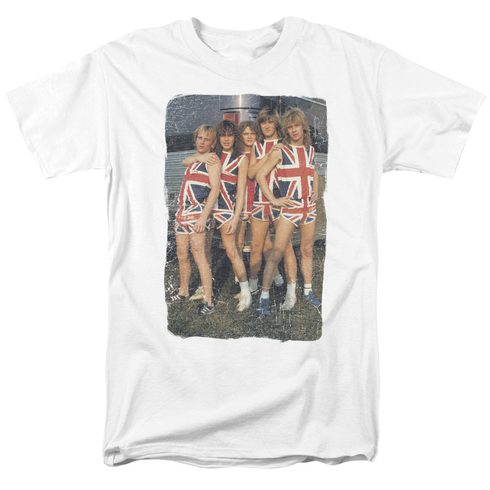 Def Leppard™ Rock Band Shirt - Officially Licensed - Adult Unisex Short Sleeve T-Shirt - Flag Photo