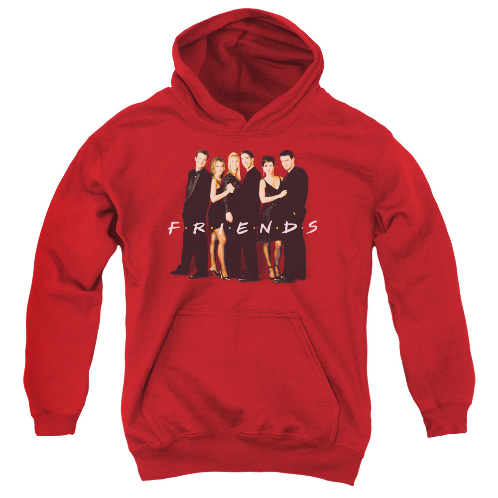 Friends™ - Youth Pull Over Hoodie - Kids Hoodie - Cast In Black - Officially Licensed - S M L XL