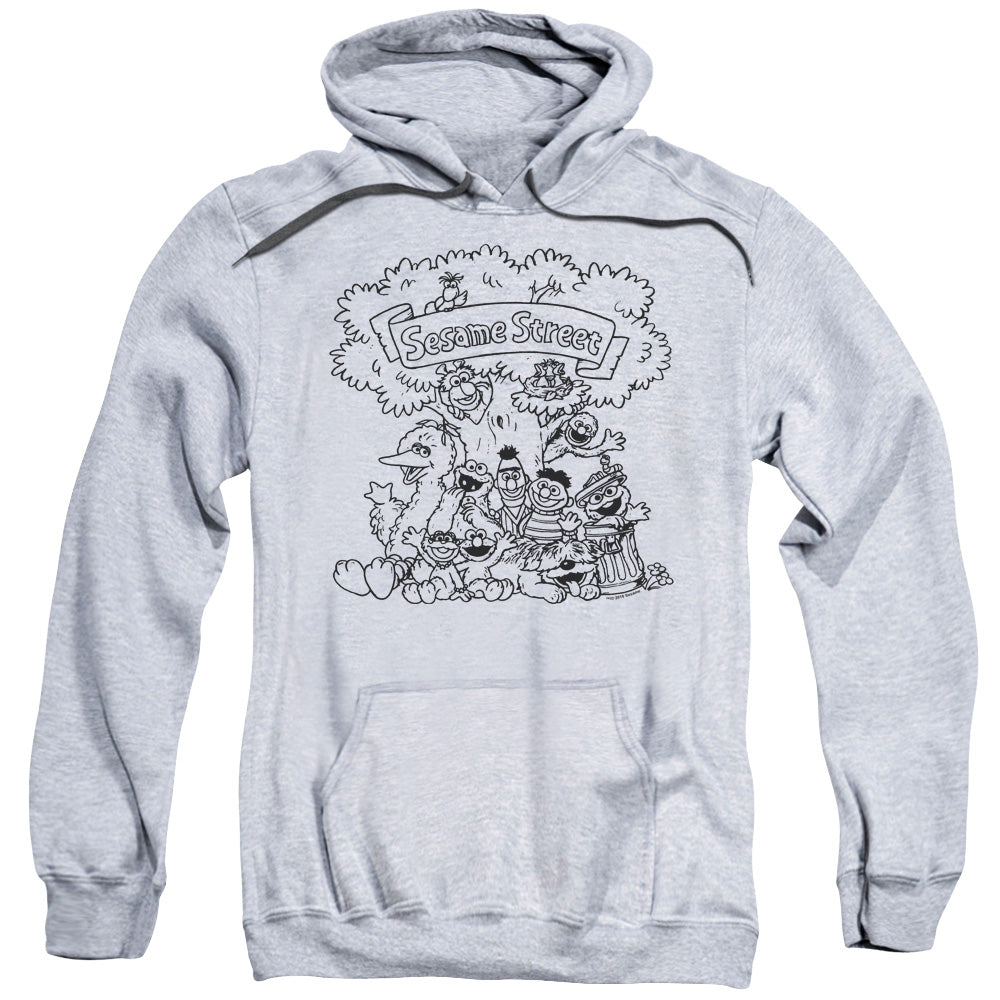 Sesame Street™ Adult Hoodie - Officially Licensed - Simple Street - Adult Pull Over Hoodie