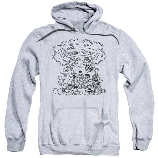 Sesame Street™ Adult Hoodie - Officially Licensed - Simple Street - Adult Pull Over Hoodie