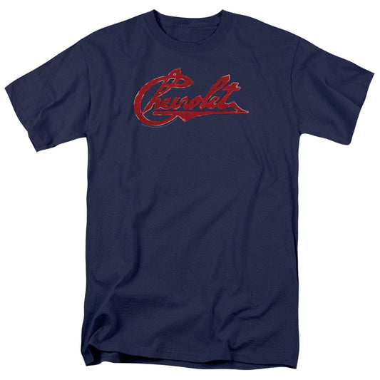 Chevrolet™ Shirt - Chevrolet Script Distressed - Officially Licensed - Adult Unisex Short Sleeve T-Shirt