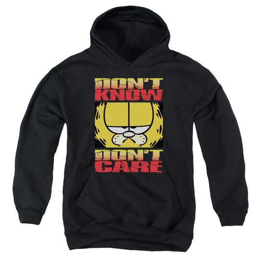 Garfield™ Youth Kids Hoodie (Ages7+) - Don't Know Don't Care - Officially Licensed - Youth Kids Pull Over Hoodie