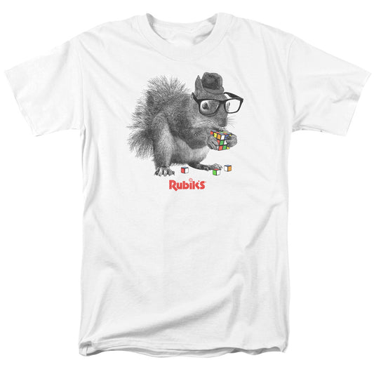 Rubik's Cube™ Shirt - Officially Licensed - Nerd Squirrel - Adult Unisex Short Sleeve T-Shirt