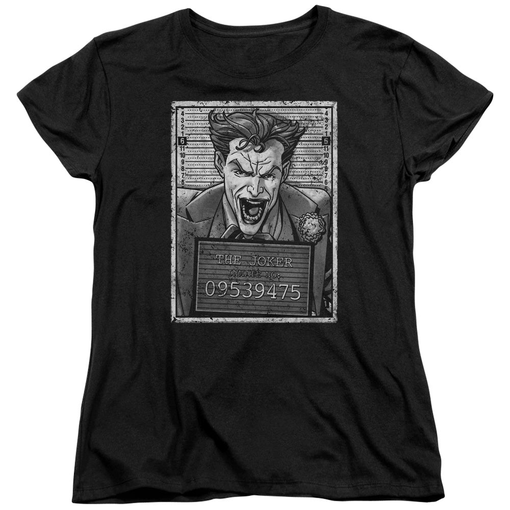 Batman - Joker Inmate Short Sleeve Women's Tee - Forces Of Mankind