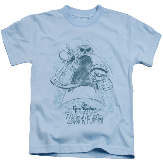 Grim Adventures Of Billy & Mandy™ - Kids T-Shirt (Ages 4-7) - Sketched - Officially Licensed - Juvenile Kids T Shirt