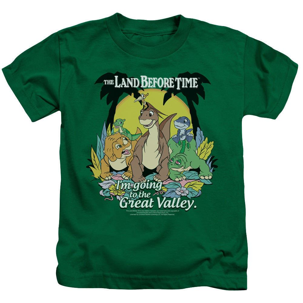 Land Before Time - Juvenile Kids T-Shirt (Ages 4-7) - Short Sleeve Juvenile T-Shirt Tee - Great Valley - Size 4 5 6 7