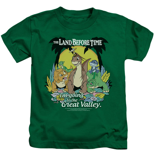 Land Before Time - Juvenile Kids T-Shirt (Ages 4-7) - Short Sleeve Juvenile T-Shirt Tee - Great Valley - Size 4 5 6 7
