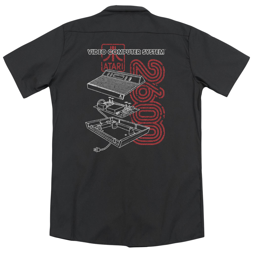 Atari - 2600 - Adult Short Sleeve Work Shirt - Dickies Brand