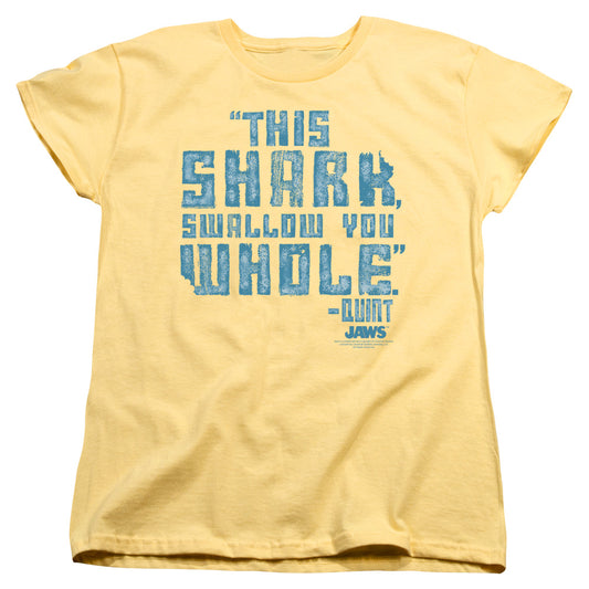 Jaws™ - Women's Tee - Short Sleeve Women's T-Shirt - Loose Fit - Swallow You Whole - Officially Licensed
