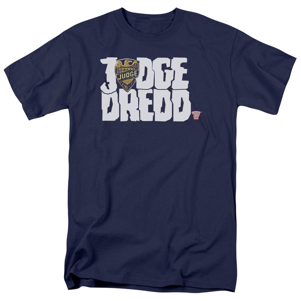 Judge Dredd™ Comic Shirt - Officially Licensed - Adult Unisex Short Sleeve T-Shirt - Logo