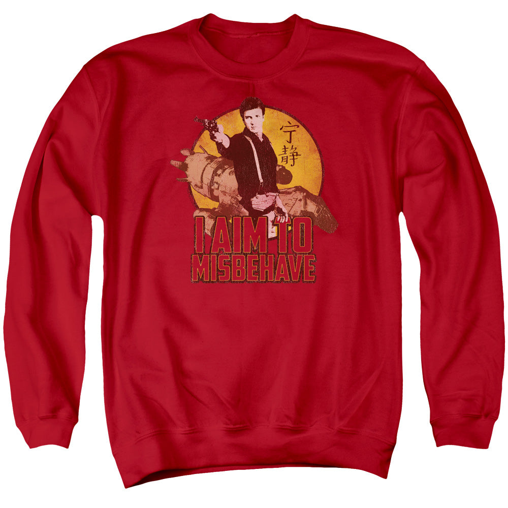 Firefly - I Aim To Misbehave Adult Crewneck Sweatshirt - Forces Of Mankind