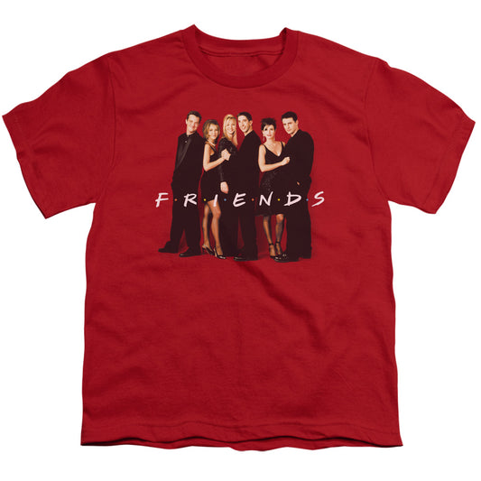 Friends - Youth Kids T-shirt (ages 7+) - Cast In Black - Short Sleeve Youth T Shirt - Officially Licensed - S M L Xl