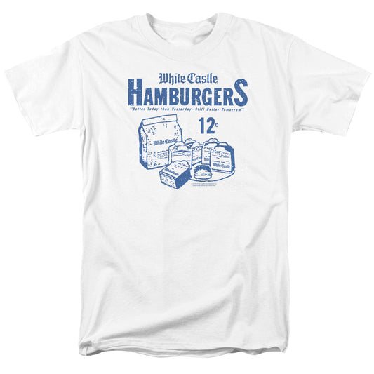 White Castle™ Shirt - Officially Licensed - 12 Cents - Fast Food Restaurant - Adult Unisex Short Sleeve T-Shirt