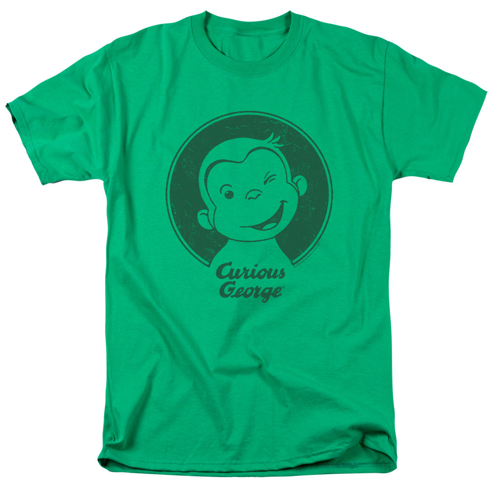 Curious George™ Shirt - Officially Licensed - Classic Wink - Adult Unisex Short Sleeve T-Shirt