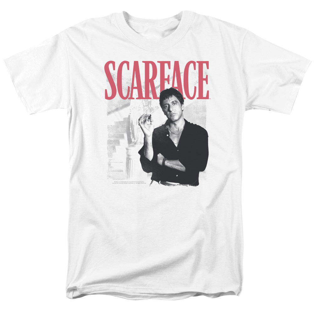 Scarface™ Crime Movie Shirt - Stairway - Officially Licensed - Adult Unisex Short Sleeve T-Shirt