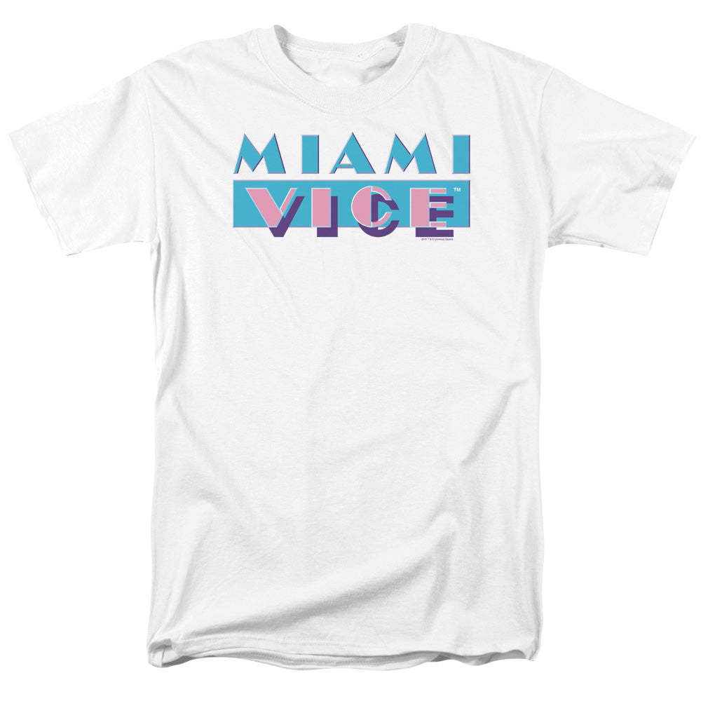 Miami Vice™ Shirt - Officially Licensed - Adult Unisex Short Sleeve T-Shirt - Logo