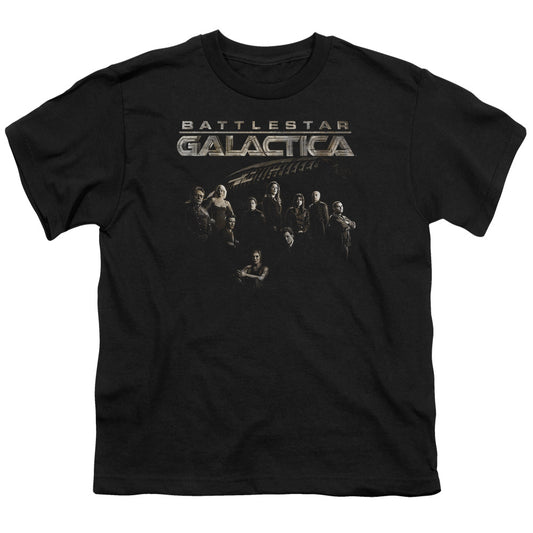 Battlestar Galactica - Youth Kids T-Shirt (Ages 7+) - Short Sleeve Youth T Shirt - Battle Cast - Officially Licensed - S M L XL