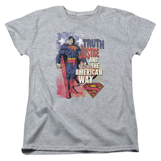 Superman - Truth Justice Short Sleeve Women's Tee