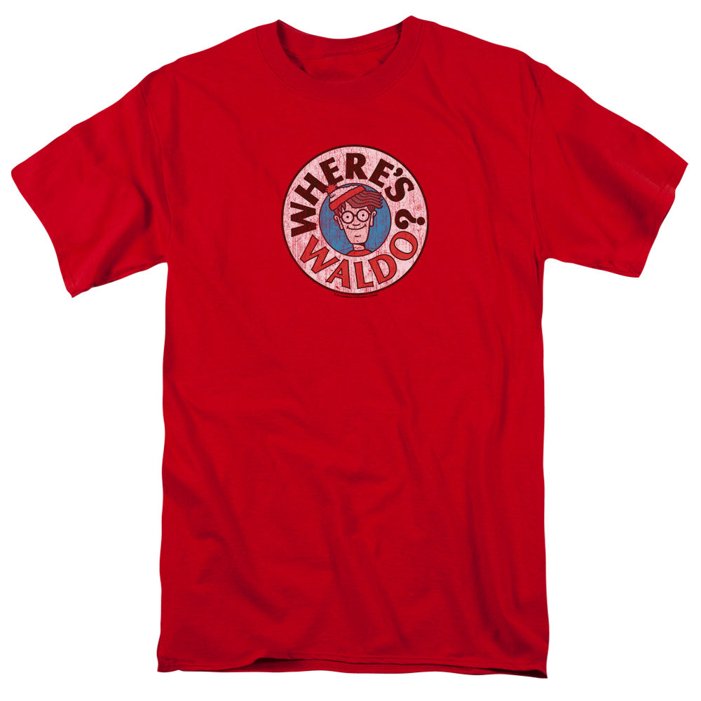 Where's Waldo™ Shirt - Officially Licensed - Waldo Logo - Adult Unisex Short Sleeve T-Shirt