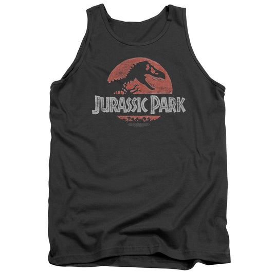 Jurassic Park - Faded Logo Adult Tank - Forces Of Mankind