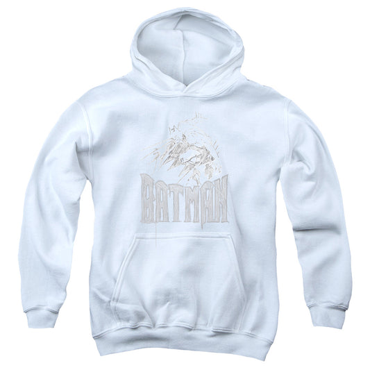 Batman - Knight Sketch Youth Pull Over Hoodie - Forces Of Mankind