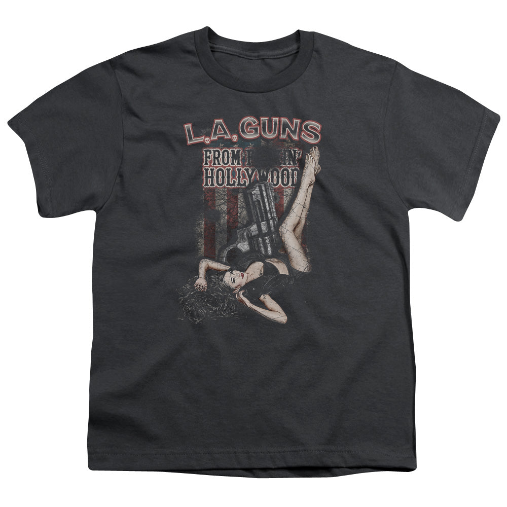 L.A. Guns™ Youth Kids Shirt (Ages 7+) - Officially Licensed - From Hollywood - Youth Short Sleeve T-Shirt - S M L XL