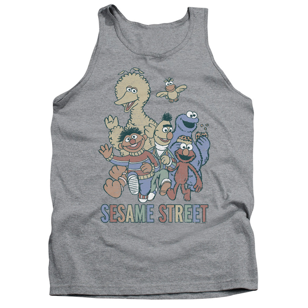 Sesame Street™ Tank Top - Adult Unisex Tank Top - Colorful Group - Officially Licensed - S M L XL 2X