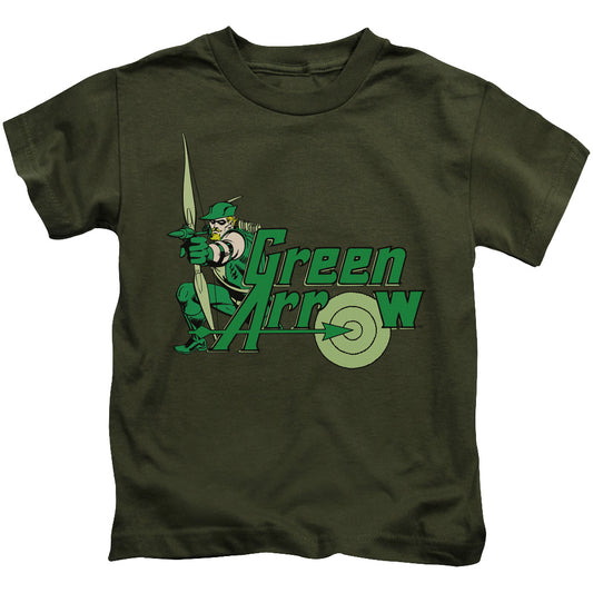 Green Arrow™ - Kids T-Shirt (Ages 4-7) - Shot - DC Comics Vintage - Officially Licensed - Juvenile Kids T Shirt - Size 4 5 6 7