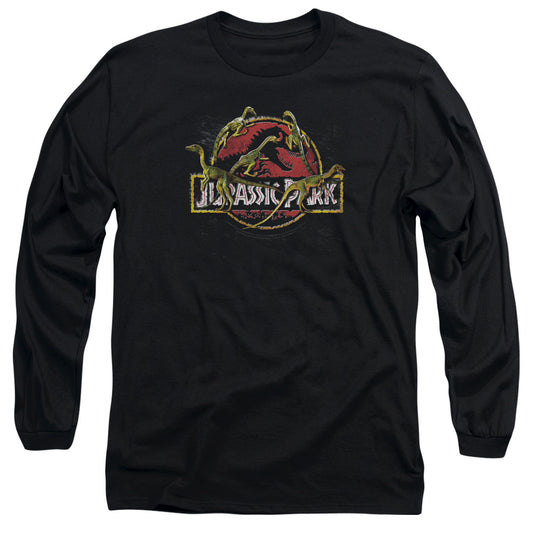 Jurassic Park - Something Has Survived Long Sleeve Adult 18/1 - Forces Of Mankind