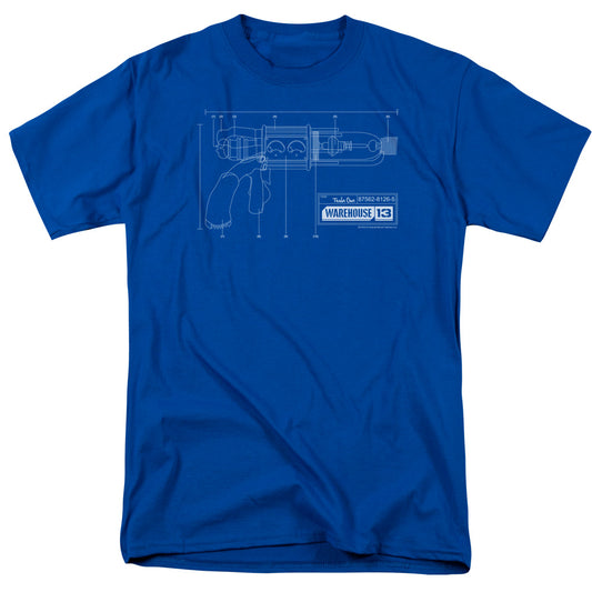 Warehouse 13™ Shirt - Officially Licensed - Tesla Gun - Adult Unisex Short Sleeve T-Shirt