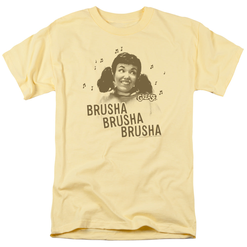 Grease™ Movie Shirt - Officially Licensed - Adult Unisex Short Sleeve T-Shirt - Brusha Brusha Brusha