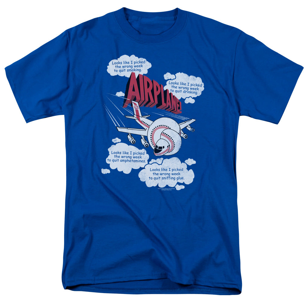 Airplane™ Movie Shirt - Officially Licensed - Adult Unisex Short Sleeve T-Shirt - Picked The Wrong Day