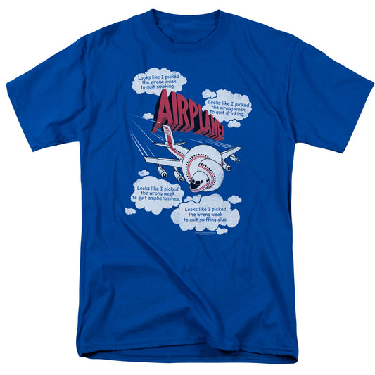 Airplane™ Movie Shirt - Officially Licensed - Adult Unisex Short Sleeve T-Shirt - Picked The Wrong Day